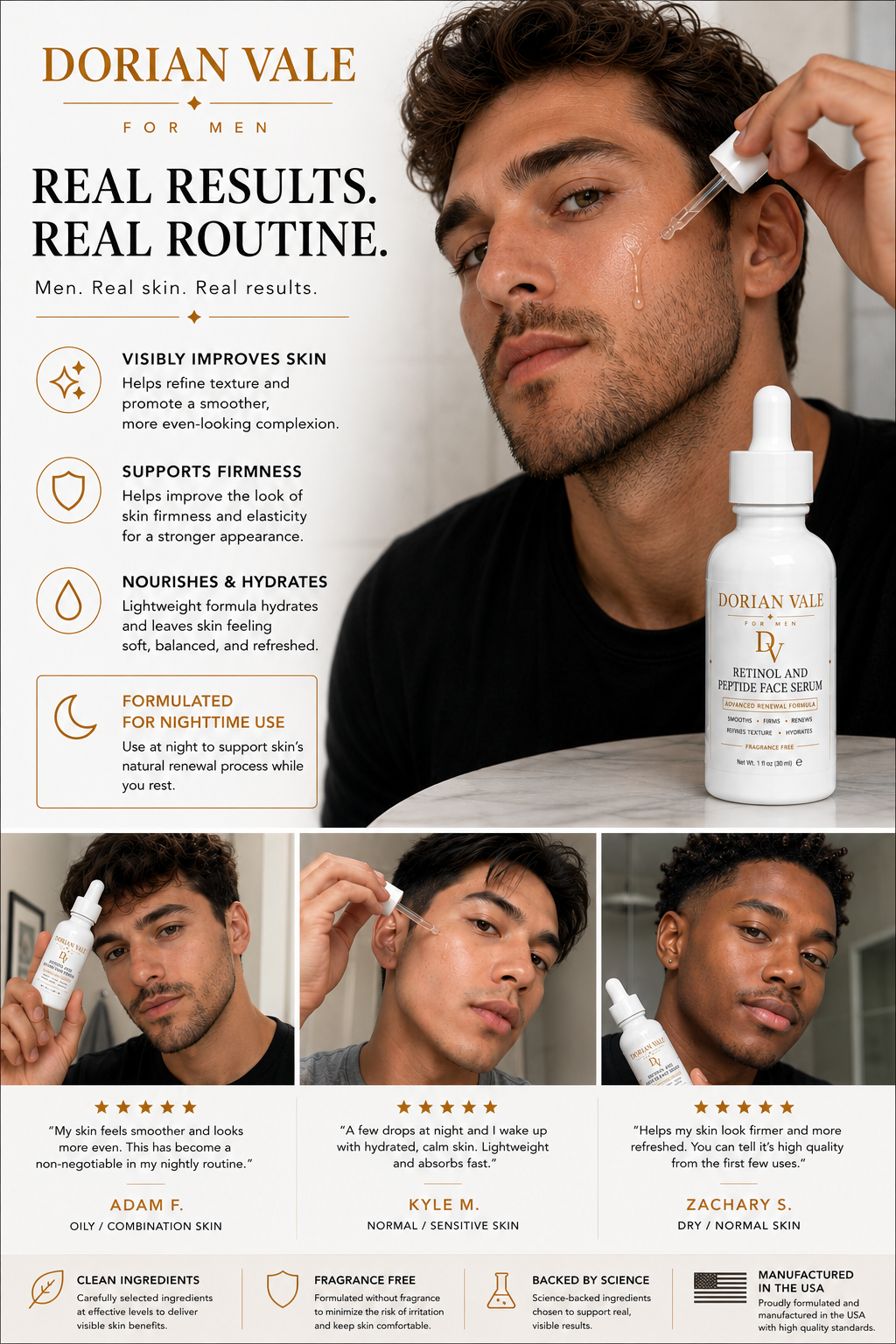 Retinol and Peptide Face Serum